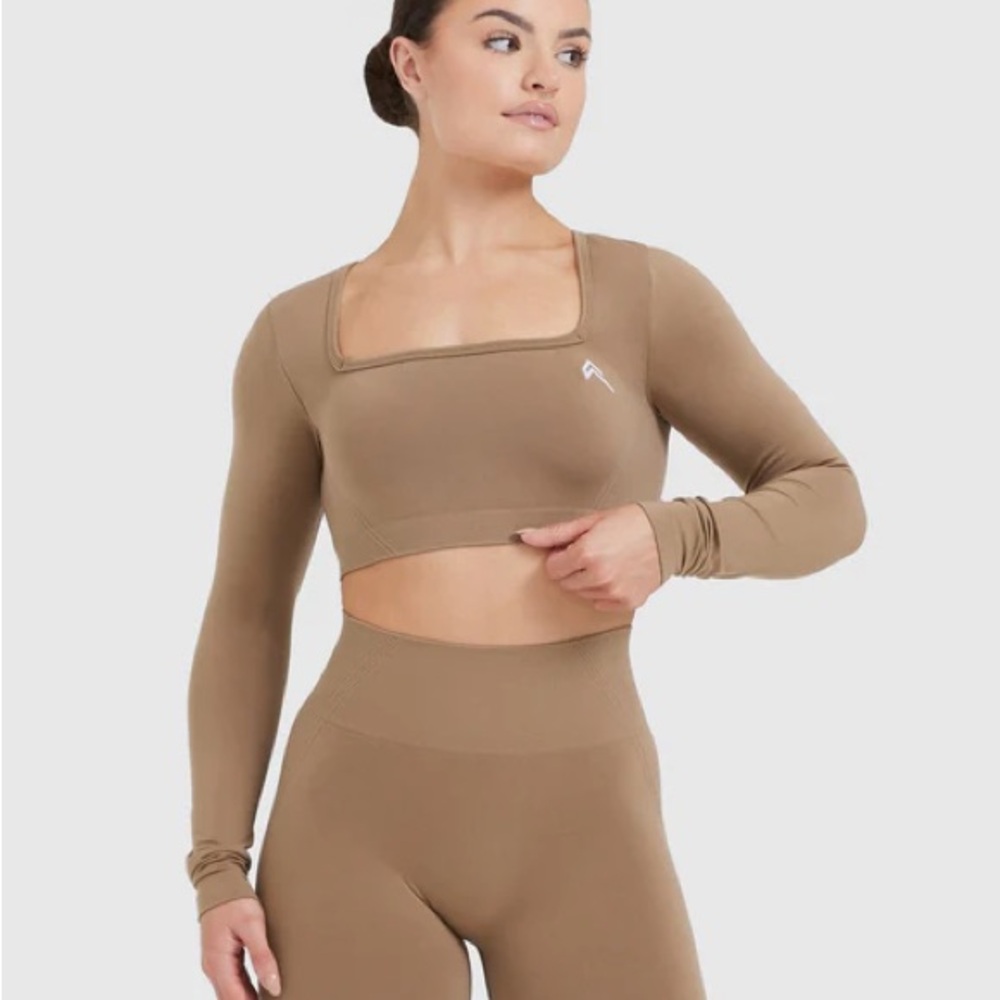 Oner Active Seamless Crop Top- Walnut
